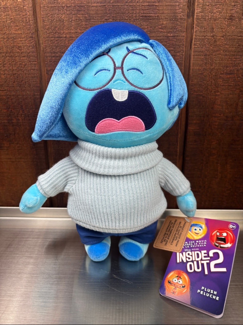 Disney Pixar Inside Out 2 Sadness Plush Toy - Blue